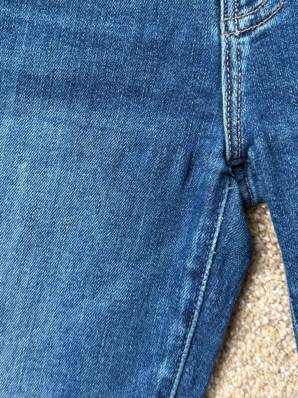 MOTHER The Outsider Ankle High Rise Jeans Blue “Walking on Coals” Size 27 - Picture 13 of 16